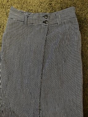 NICO nicholson & nicholson blue and white stripe pants size 40